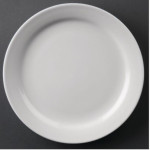 10" White Porcelain Plates (Box 12)