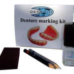 Denture Marking Kit 12m Liquid Grey/Black Pencil 15x Pads