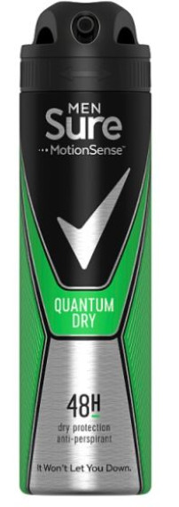 Sure Quantum Dry Mens Anti-Perspirant Deodorant150ml