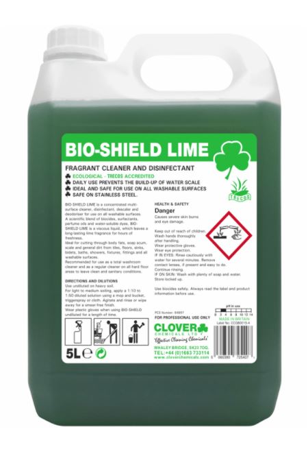 Bioshield Lime Disinfectant & Multi Cleaner 5L