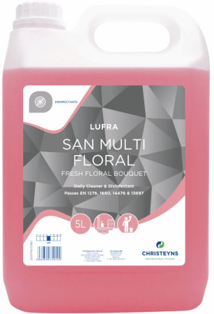 Lufra San Multi Floral Disinfectant - 5Ltr