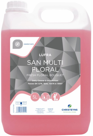 Lufra San Multi Floral Disinfectant - 5Ltr