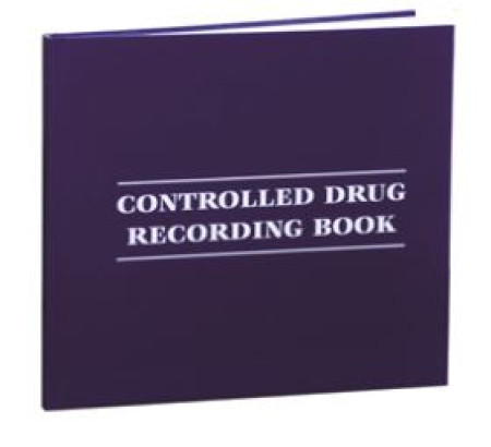 Drugs Record Book - Controlled - A4 landscape