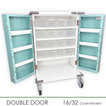 16 Tray Original Packaging Drugs Trolley - Key Lock