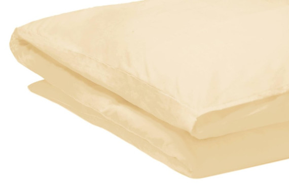 Single Duvet Cover - Cream Polycotton