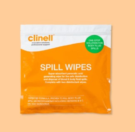 Clinell Emergency Spill Wipes