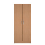 30" Wardrobe - Double Door Beech