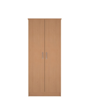 30" Wardrobe - Double Door Beech