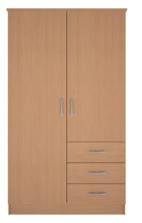Wardrobe - 36" Combination Beech