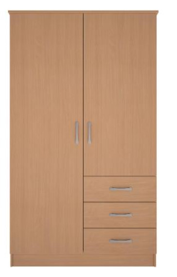 Wardrobe - 36" Combination Beech
