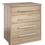 Linea 4 Drawer Wide Chest Lissa Oak