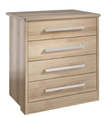 Linea 4 Drawer Wide Chest Lissa Oak
