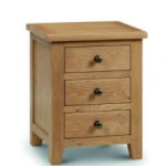 Marlborough 3 Drawer Bedside Table in Antique Finish