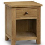 Marlborough Oak 1 Drawer Bedside Cabinet