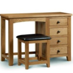 Marlborough Oak Single Pedestal Dressing Table