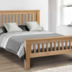 Marlborough 135cm Amsterdam Oak Bed with High Foot End