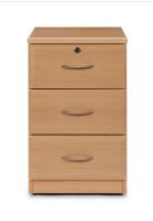 Grasmere 3 Drawer Bedside Cabinet - Light Oak