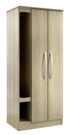 Dementia Wardrobe Double Door in Beech