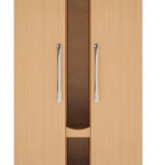 Dementia Wardrobe Wide Double Door In Beech