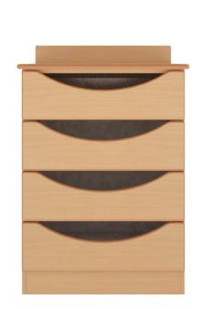 Dementia 4 Drawer Narrow Chest In Beech (24" Wide)