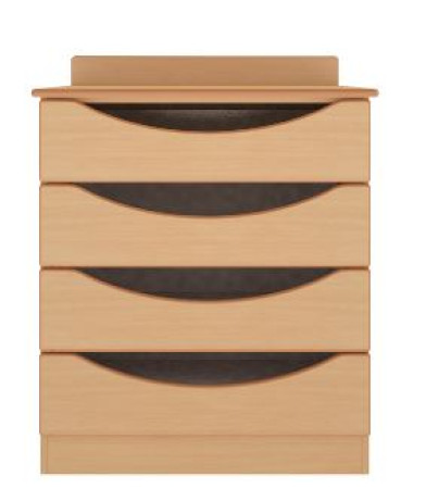 Dementia 4 Drawer Wide Chest In Beech