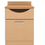 Dementia Bedside Cabinet 1 Drawer/Door In Beech