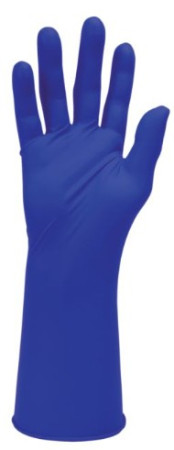 Long Cuff Blue Nitrile Gloves Small