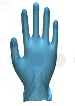 Medium BLUE Vinyl Gloves