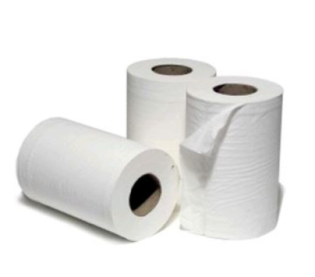 White Mini Centre Feed Rolls