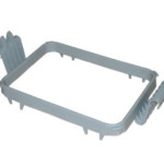 Laundry Medi Cart Bag Frame Holder Grey Plastic