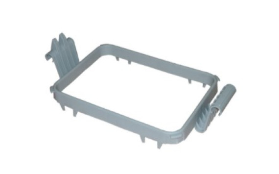 Laundry Medi Cart Bag Frame Holder Grey Plastic