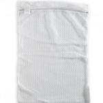 Zip Closure White Laundry Bag 46x64cm