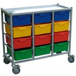 12 Tray Combi Karri-Cart Lightweight Clothing Trolley