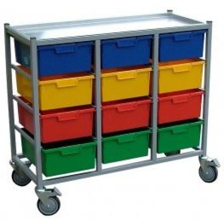12 Tray Combi Karri-Cart Lightweight Clothing Trolley