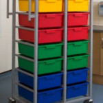 16 Tray 8x2 Karri-Cart with Hanging Rail