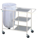 3 Shelf Linen Trolley With Linen Bag