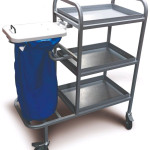 Bed Changing Trolley 3 Tier - 1 Bag Holder