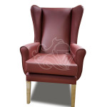 Quantum Lounge Chair In Cadet Cherry(Burgundy)