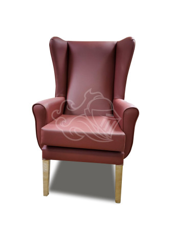 Quantum Lounge Chair In Cadet Cherry(Burgundy)