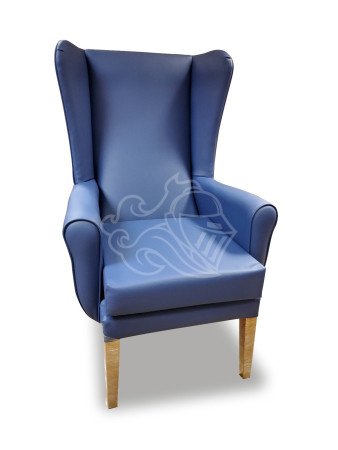 Quantum Lounge Chair In Cadet Hyacinth (Blue)