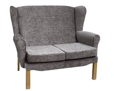 Quantum 2 Seater Lounge Chair In Cadet Cherry(Burgundy)