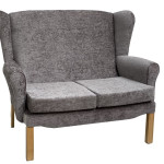 Quantum 2 Seater Lounge Chair In Cadet Dove (Grey)