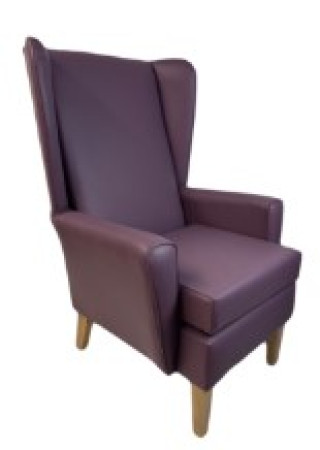 Paragon High Back Chair in Panaz Cadet Zest Grape