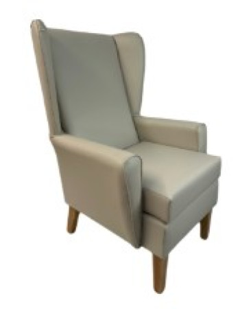 Paragon High Back Chair in Panaz Cadet Zest Putty