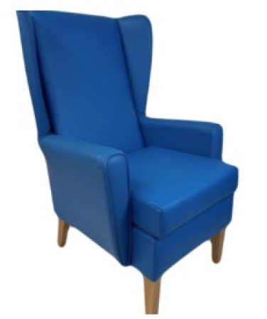 Paragon High Back Chair in Panaz Cadet Zest Royal