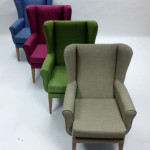 Quantum Lounge Chair In Agua Orchid (Red)