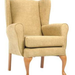 Queen Anne Fireside Chair in Ochre(Mustard)