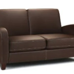 Viano 2 Seater Sofa in Chestnut Brown Faux Leather