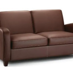 Viano Sofabed in Chestnut Brown Faux Leather