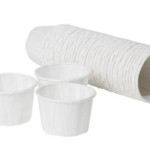 Waxed Paper Medicine Measure Pots